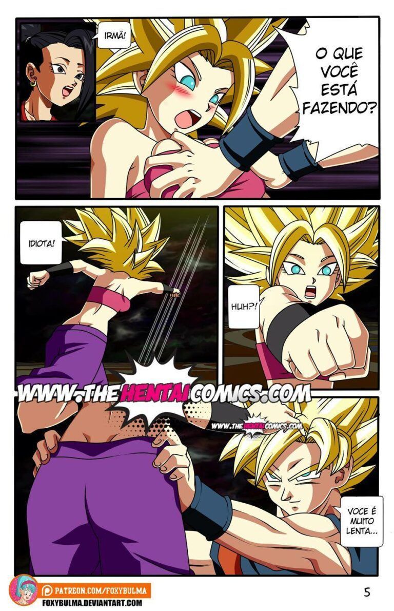 Goku Fudendo Caulifla E Kale Quadrinhos Eroticos Super Hentai