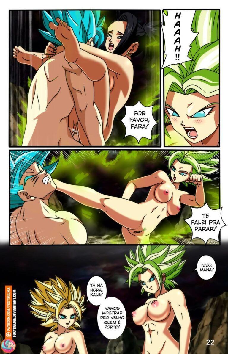 Goku Fudendo Caulifla E Kale Quadrinhos Eroticos Super Hentai