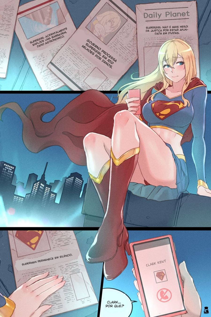 Supergirl Hentai Blog - Supergirl's Secret Trouble - HerÃ³is PornÃ´ - Super Hentai